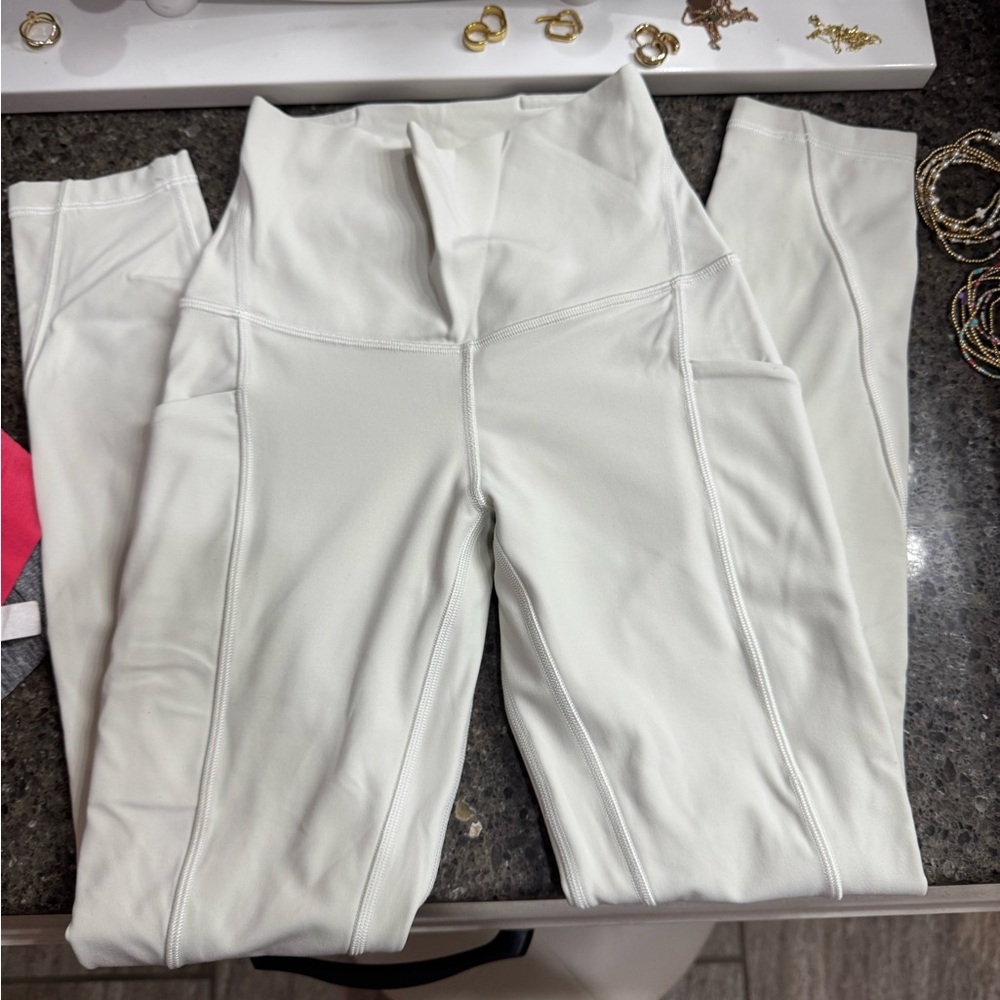 Women's White High-Waisted Pants